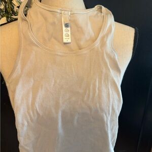SKIMS Ribbed Cream Tank Top